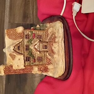 Charming Snowy Cottage Figurine